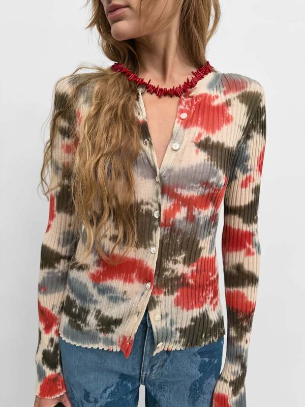 Rodebjer Tie Dye Cardi Cardigan - Tie Dye Rodebjer Tie Dye Cardi Cardigan - Tie Dye