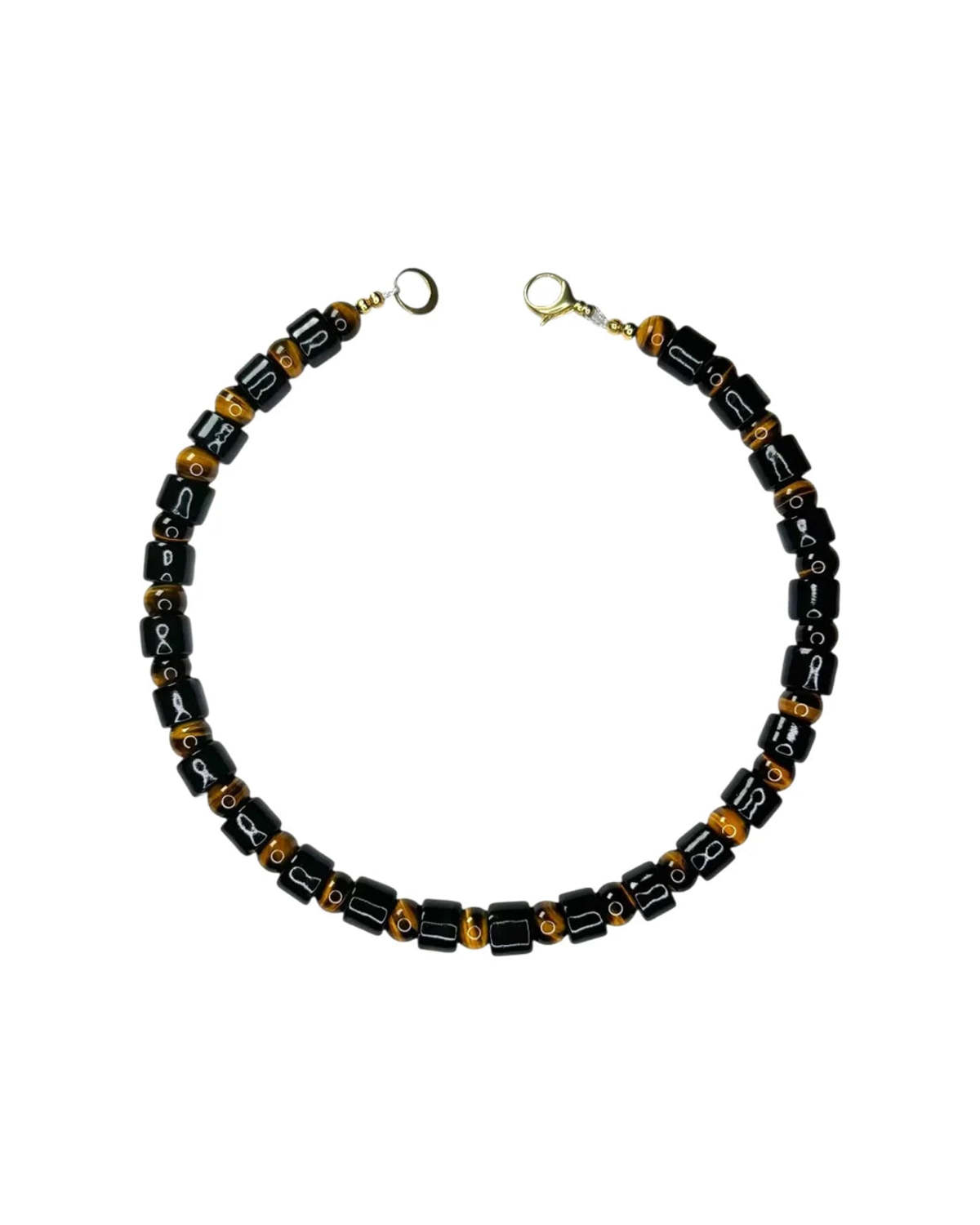 Her New Tribe Tap and Tigers Eye Bead One Necklace - Brown - Image 1 of 4