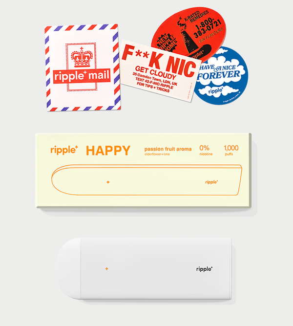 Ripple Plant-Powered Puffs Happy/Passion Fruit Vaporizer Ripple Plant-Powered Puffs Happy/Passion Fruit Vaporizer