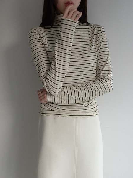 Lemaire Rib Turtleneck - Squid Ink | Garmentory