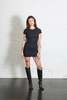 Maison Margiela MM6 Mini T-Shirt Dress - Black - Thumbnail 1