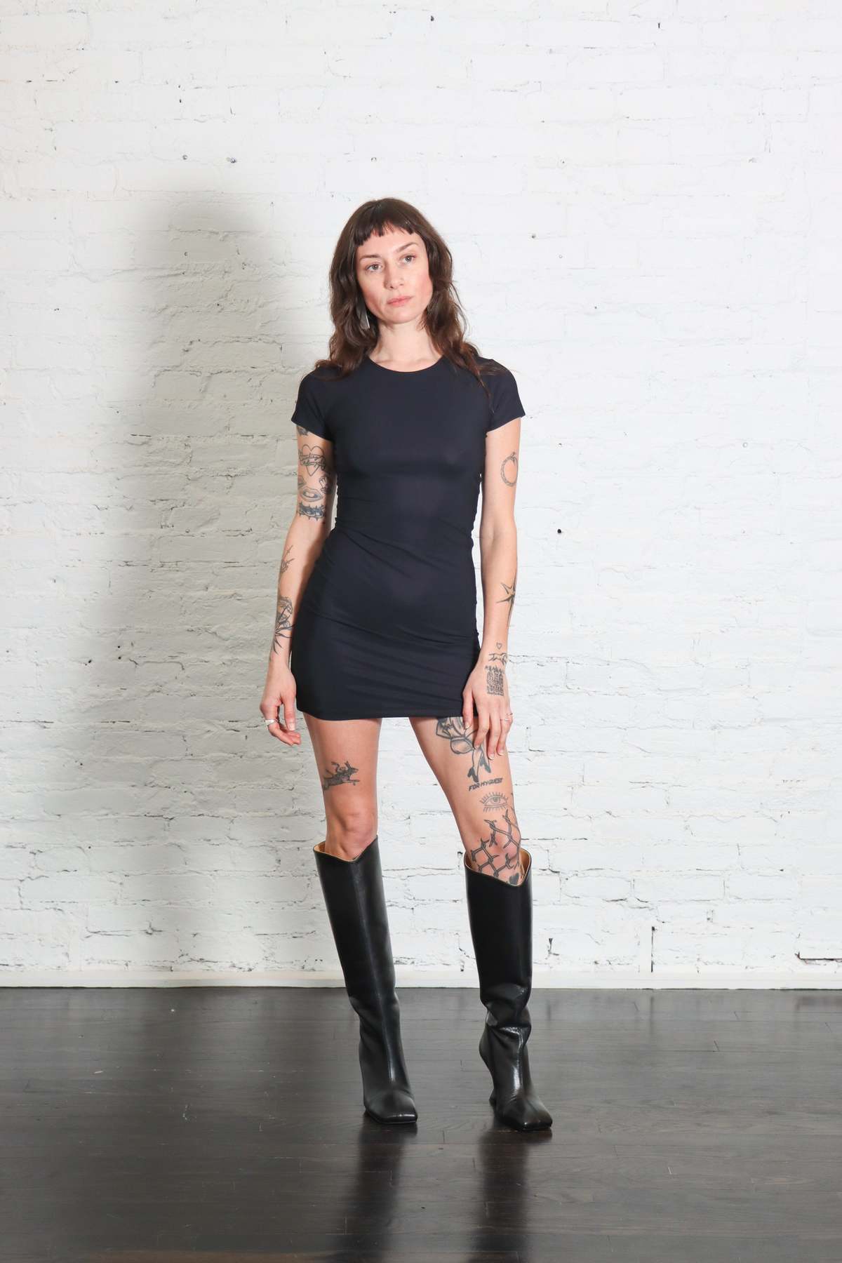 Maison Margiela MM6 Mini T-Shirt Dress - Black - Image 1 of 7