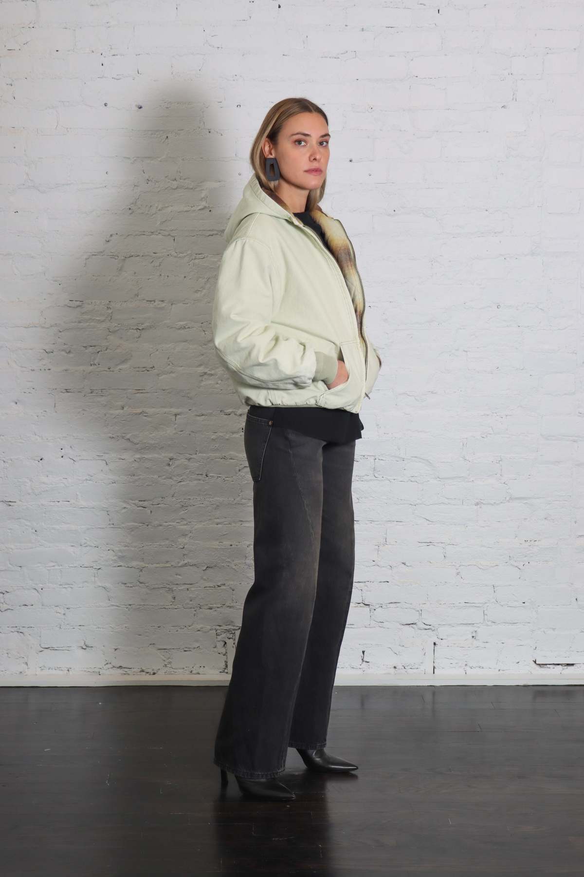 6397 Zip-Up Hoodie - Limestone - Image 6 of 7