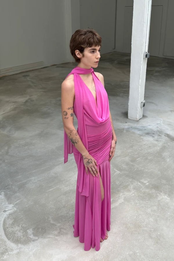 SAEMDI Flowy Mermaid Dress