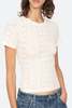 Sea NY Georgia Knit S/S Top Sweater - Cream - Thumbnail 3