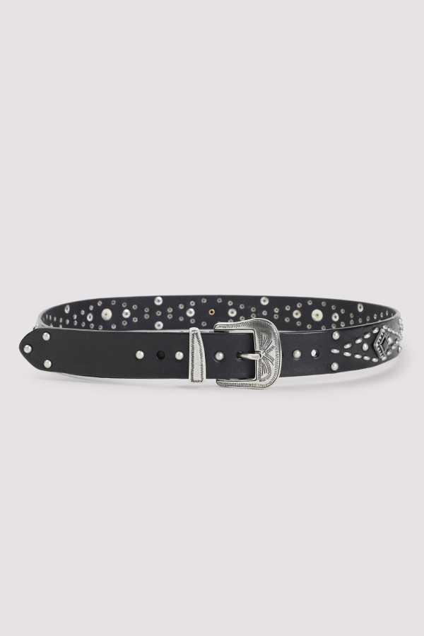 Golden Goose Studded Belt - Black