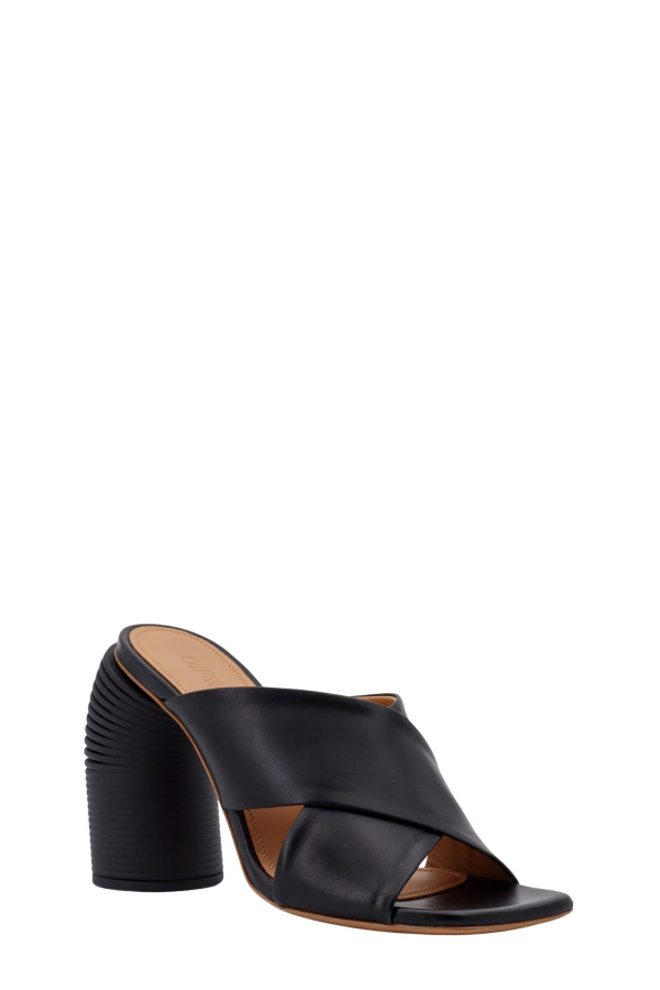 Off-White Leather Sandals - Black