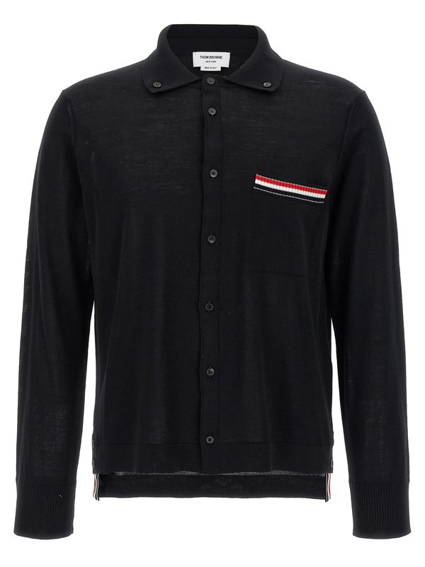 thom browne Button Down Cardigan - Black