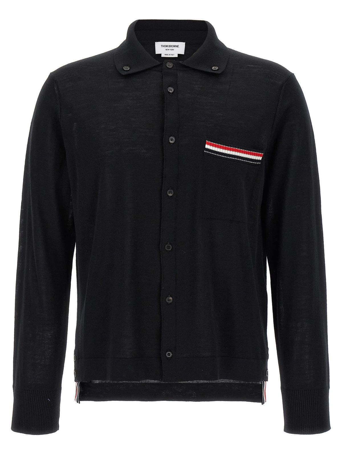 thom browne Button Down Cardigan - Black - Image 1 of 4