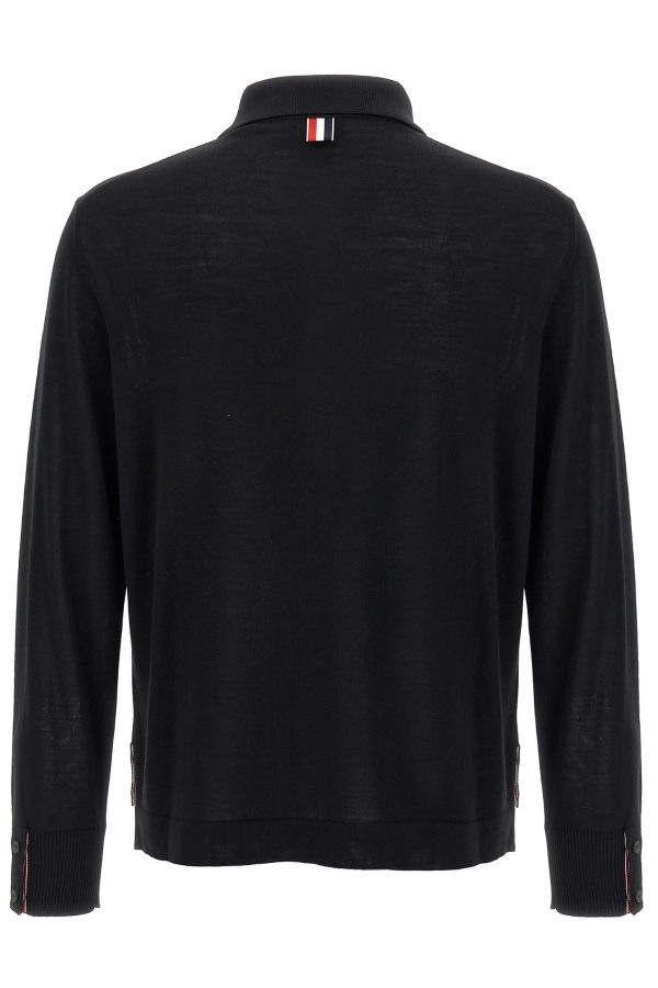 thom browne Button Down Cardigan - Black