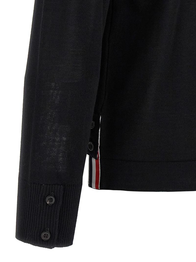 thom browne Button Down Cardigan - Black