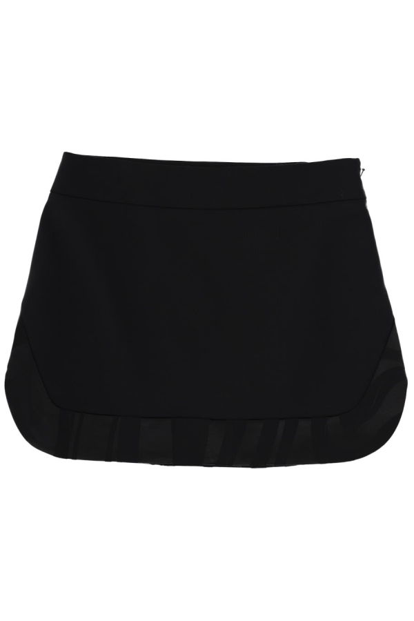 PUCCI Wool Miniskirt Skirt - Black