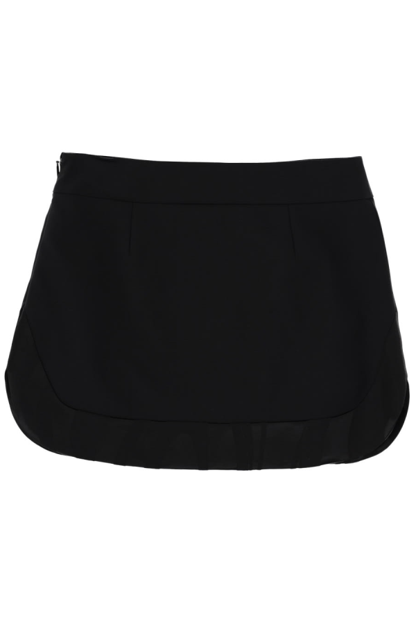 PUCCI Wool Miniskirt Skirt - Black