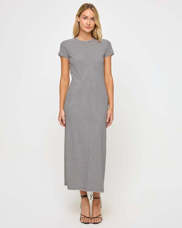 L*Space Sloane Dress - Black-Cream