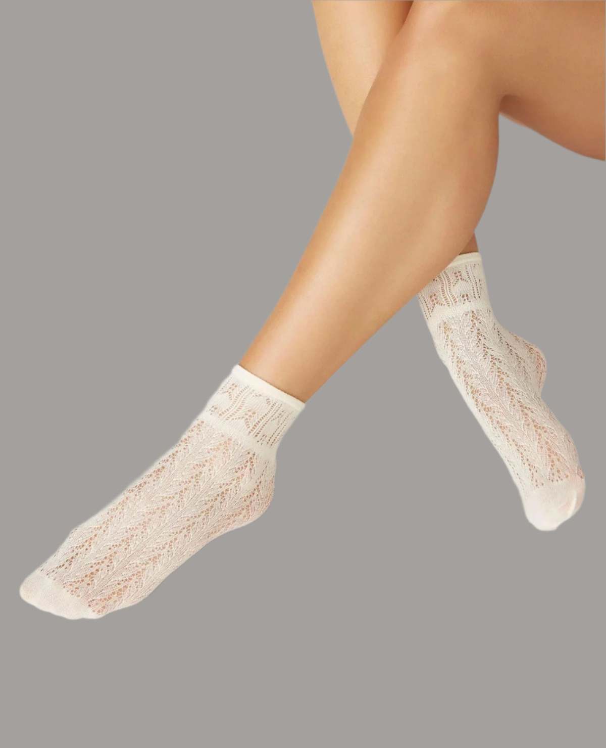 Swedish Stockings Erica Crochet Socks - Ivory Crochet - Image 2 of 3