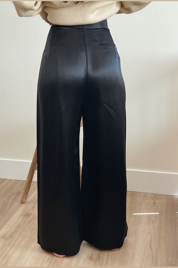 Vintage Pleated Silk Pants