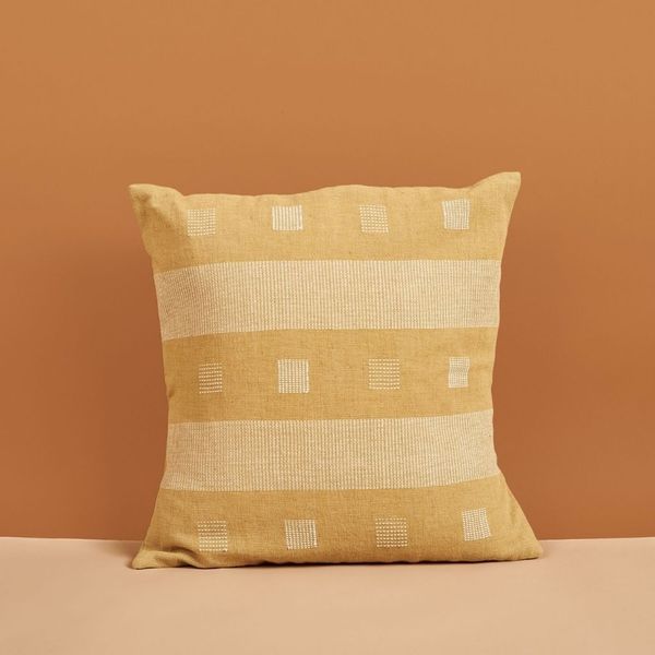 Variously Chokor Nira Pillow - Ochre Yellow