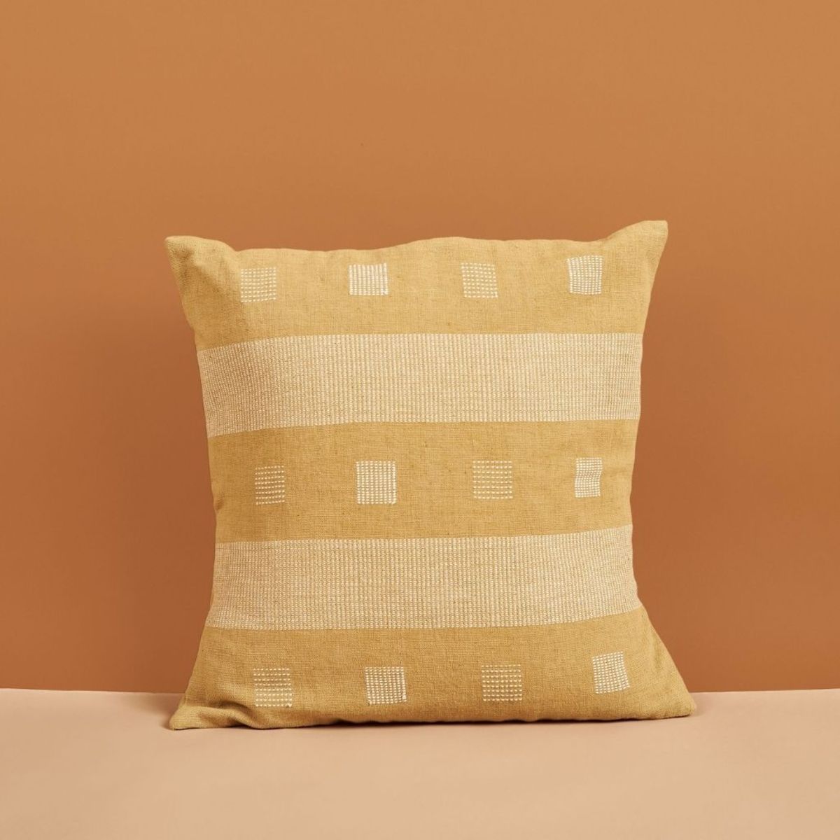 Variously Chokor Nira Pillow - Ochre Yellow - Image 1 of 10