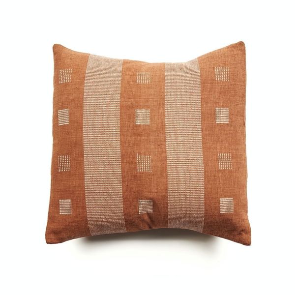 Variously Chokor Nira Pillow - Ochre Yellow