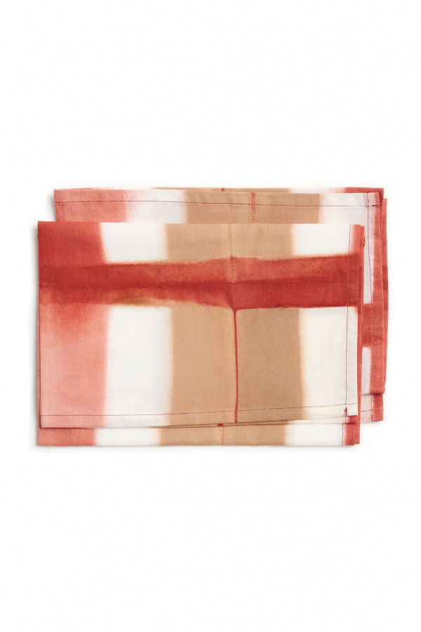 Variously Chowk Table Napkin - Red