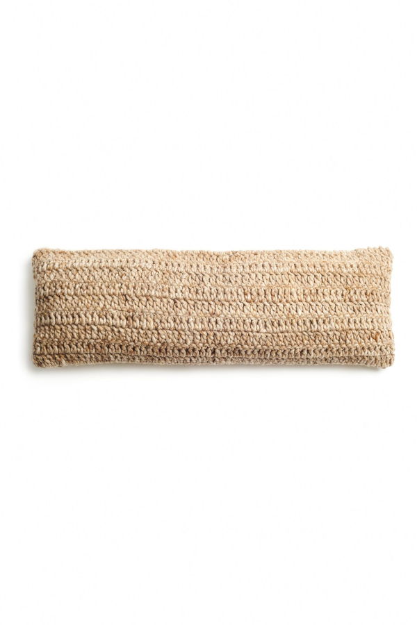 Variously Cider Textured Lumbar Pillow - Neutral Brown