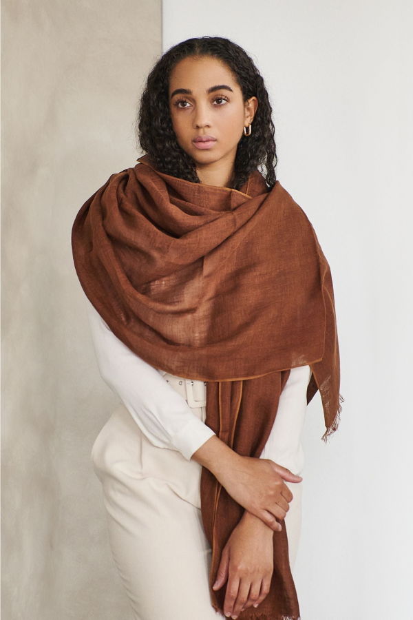 Variously Hand Woven Scarf
