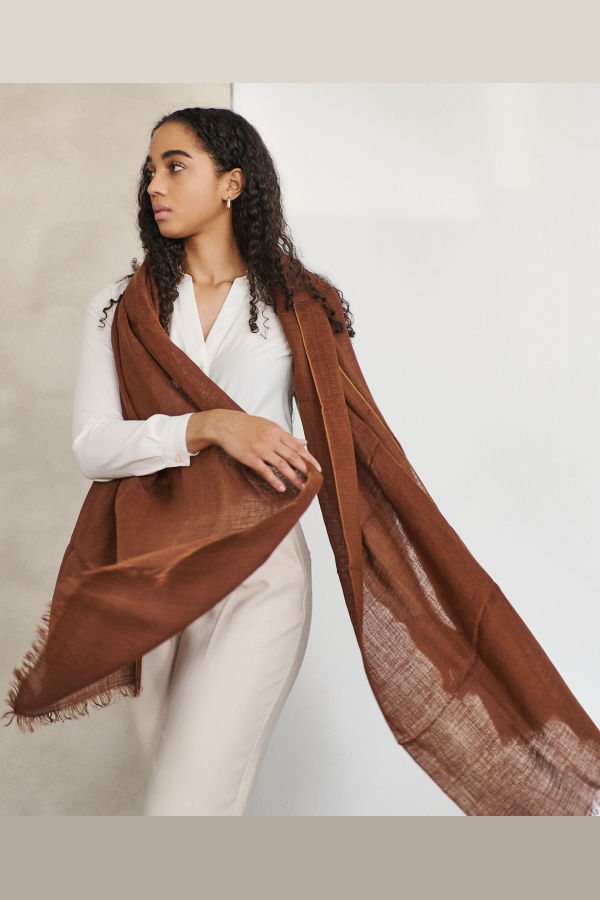 Variously Hand Woven Scarf