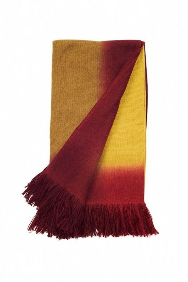 Variously Marigold Merino Ombre Handloom Throw