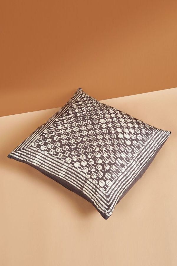 Variously Oasis Charcoal Pillow - Black/White