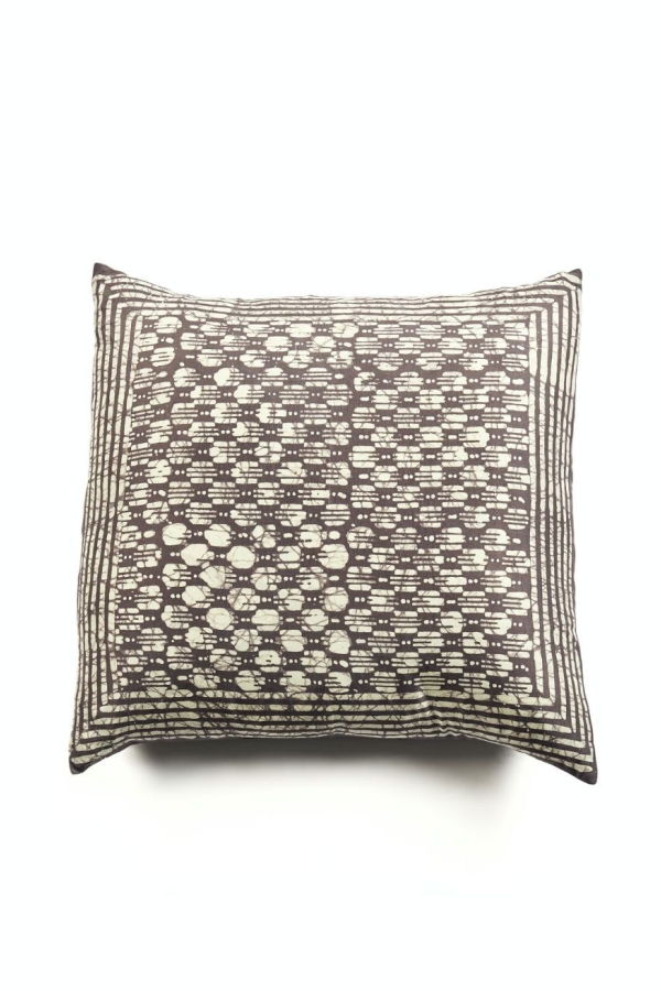 Variously Oasis Charcoal Pillow - Black/White