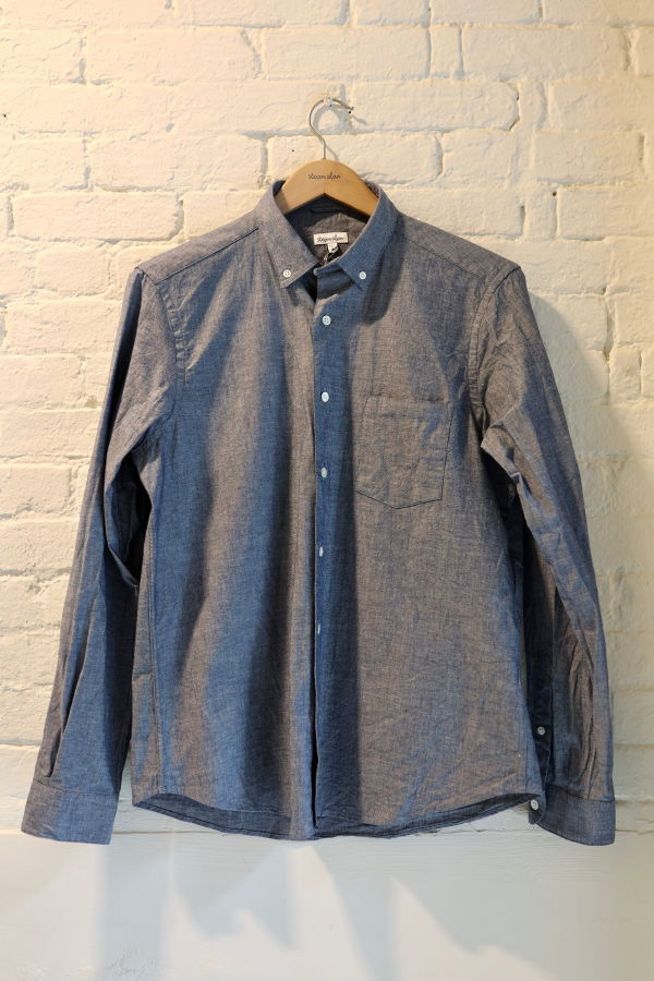 Steven Alan Single Needle Shirt - Port Blue
