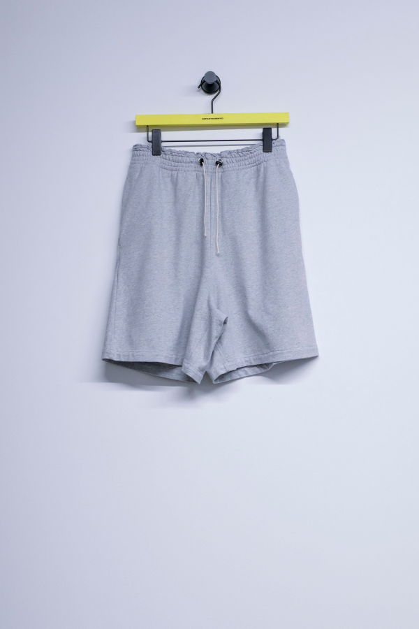 Camiel Fortgens Grey Melange Cotton Knee Shorts