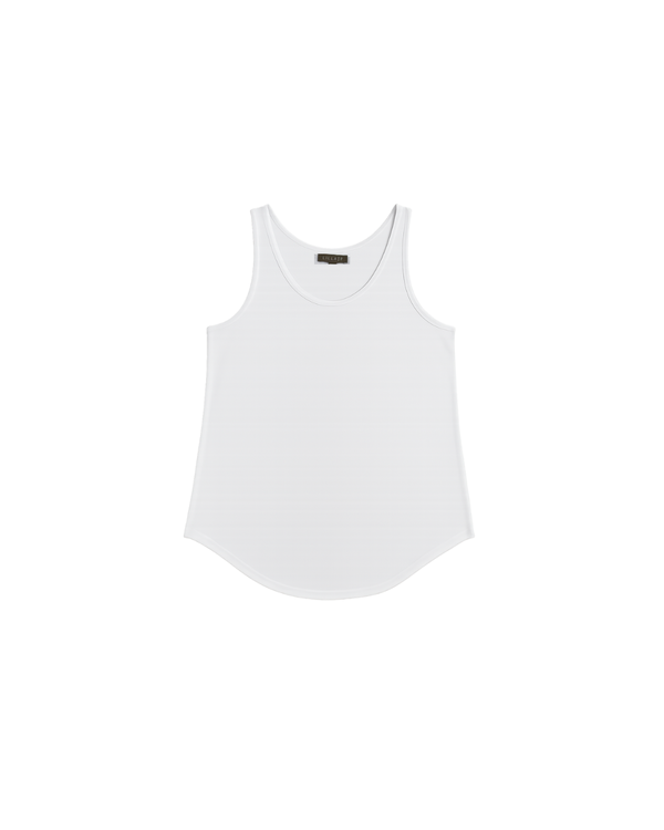 Lilla P. Scoop Tank - White