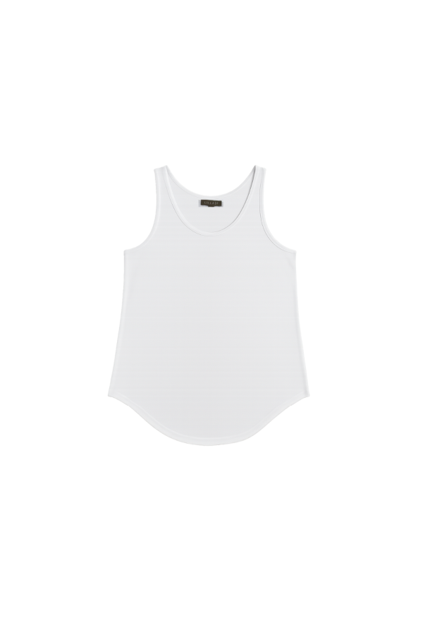 Lilla P. Scoop Tank - White