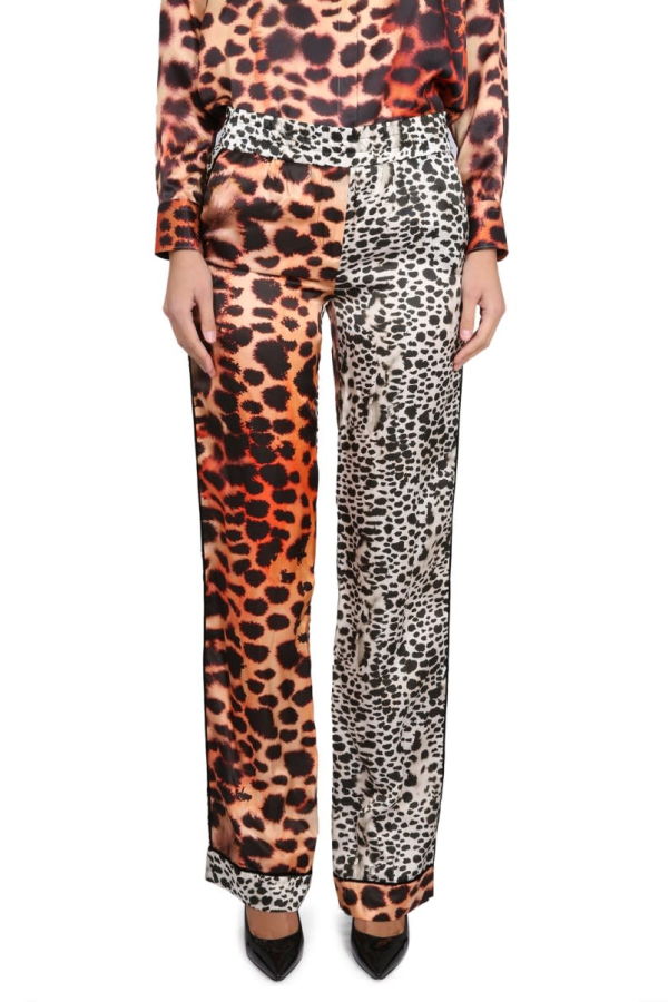 Roberto Cavalli Moray Eel Print Pants - Pink