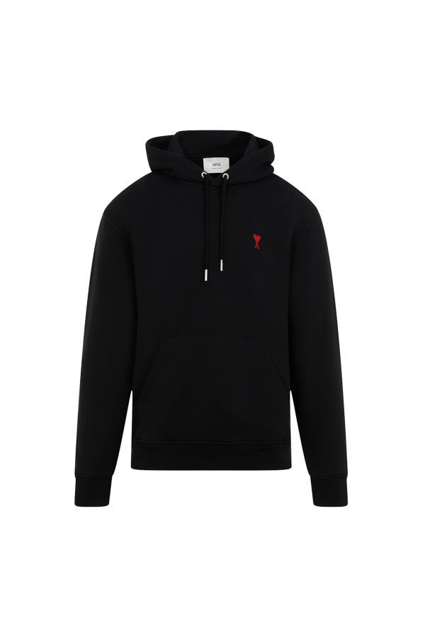 Ami Alexandre Mattiussi De Coeur Hoodie - Black