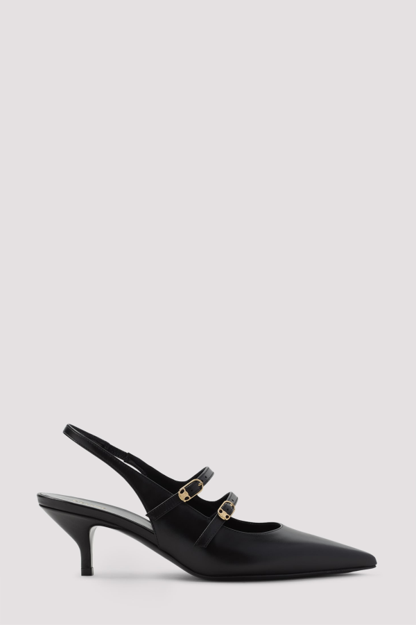 Celine Double Straps Mules - Black