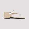 MIU MIU Calf Leather Sandals - Sabbia Bianco - Thumbnail 3