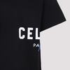 Celine Relaxed T-Shirt - Black - Thumbnail 5
