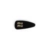 MIU MIU Hair Pin - Black - Thumbnail 2