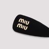 MIU MIU Hair Pin - Black - Thumbnail 5