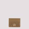 MIU MIU Lamb Leather Cardholder - L Caramel - Thumbnail 1