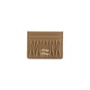 MIU MIU Lamb Leather Cardholder - L Caramel - Thumbnail 2