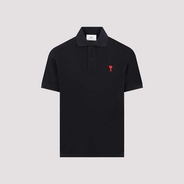 Ami Alexandre Mattiussi De Coeur Polo Shirt - Noir