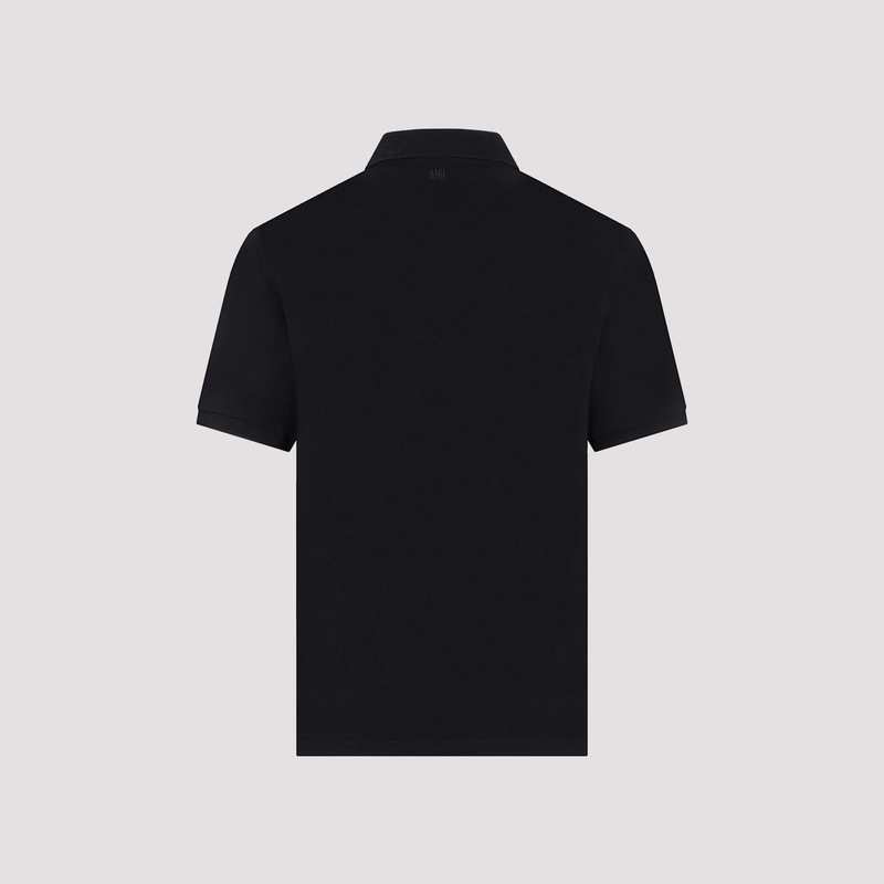 Ami Alexandre Mattiussi De Coeur Polo Shirt - Noir