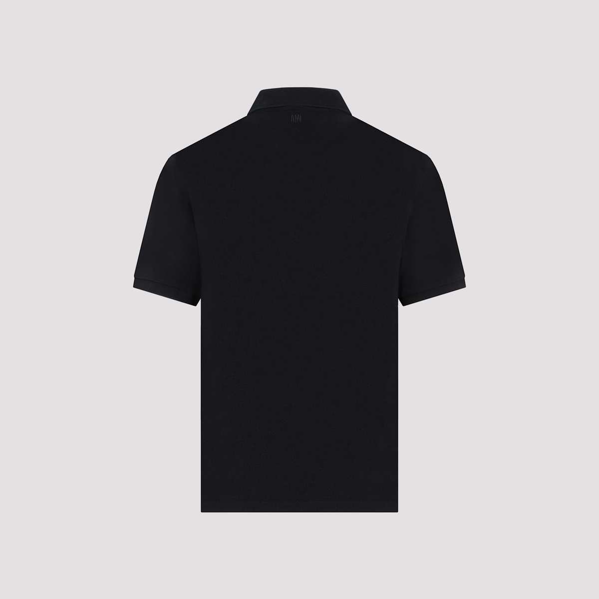 Ami Alexandre Mattiussi De Coeur Polo Shirt - Noir - Image 4 of 5