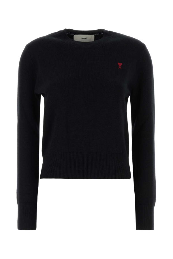 Ami Alexandre Mattiussi Wool Sweater - Black/Red