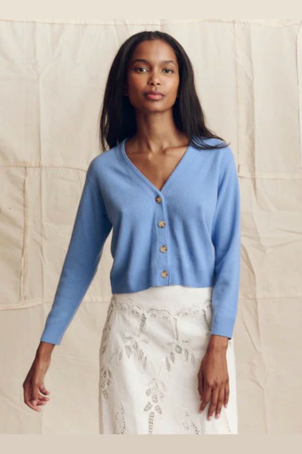 The Great. The Tiny V-Neck Cardigan