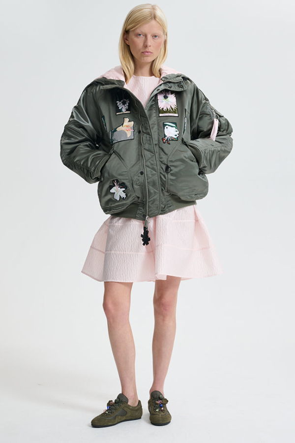 Cecilie Bahnsen Alpha Industries x Cecilie Bahnsen N-2B Patch Jacket