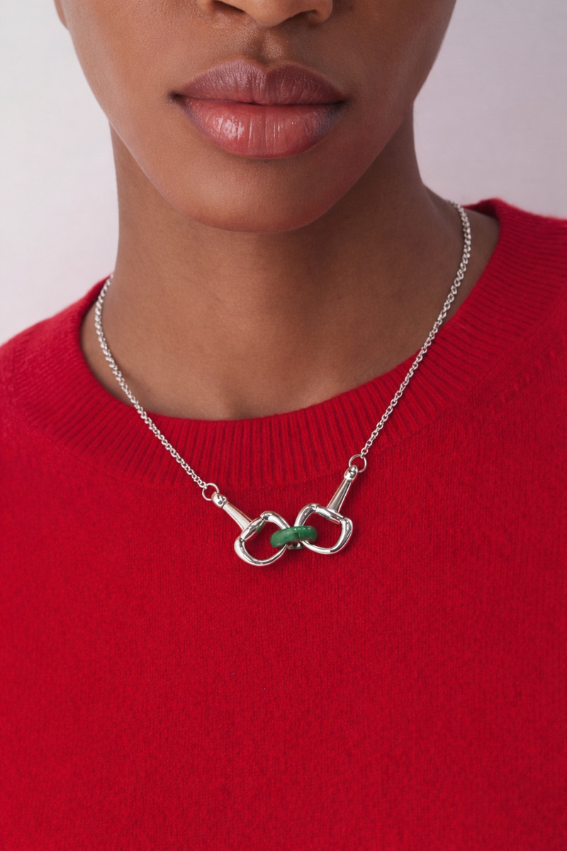 seree Year of the Horse Limited Edition Equestrian Snaffle Bit Necklace
